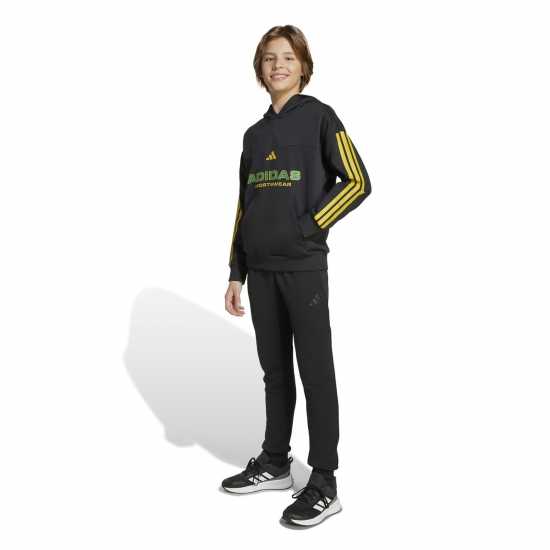 Adidas House Of Tiro Fleece Hoodie Juniors Black Детски суитчъри и блузи с качулки