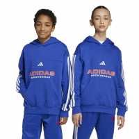 Adidas House Of Tiro Fleece Hoodie Juniors Blue Детски суитчъри и блузи с качулки