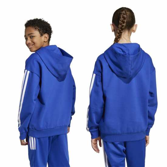Adidas House Of Tiro Fleece Hoodie Juniors Blue Детски суитчъри и блузи с качулки