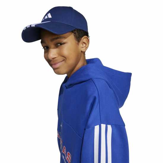 Adidas House Of Tiro Fleece Hoodie Juniors Blue Детски суитчъри и блузи с качулки