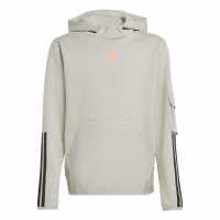 Adidas Utility Fleece Hoodie Juniors Сиво/Корал 