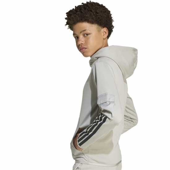 Adidas Utility Fleece Hoodie Juniors Сиво/Корал Adidas Utility Fleece Hoodie Juniors Сиво/Корал