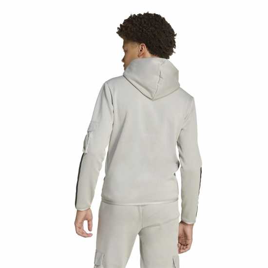 Adidas Utility Fleece Hoodie Juniors Сиво/Корал Adidas Utility Fleece Hoodie Juniors Сиво/Корал