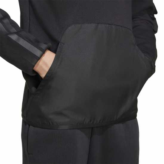 Adidas Utility Fleece Hoodie Juniors Black Детски суитчъри и блузи с качулки