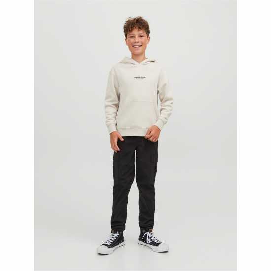 Jack And Jones Vester Hdy Jn99 Moonbeam Детски суитчъри и блузи с качулки