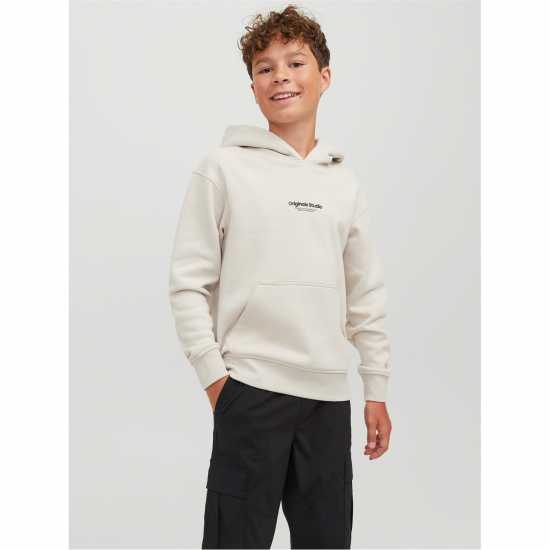 Jack And Jones Vester Hdy Jn99 Moonbeam Детски суитчъри и блузи с качулки