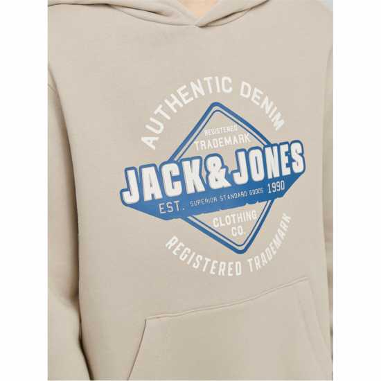 Jack And Jones Kids' Logo Hoodie Лунна лъчина Jack And Jones Kids' Logo Hoodie Лунна лъчина