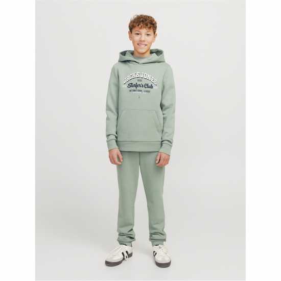 Jack And Jones Logo Hoodie Ледено зелено 