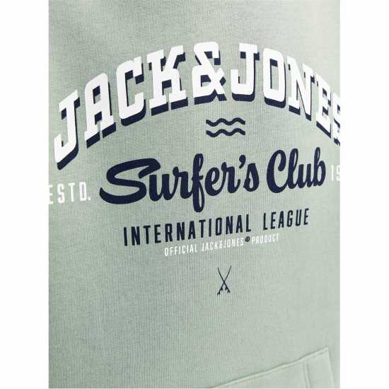 Jack And Jones Logo Hoodie Ледено зелено 