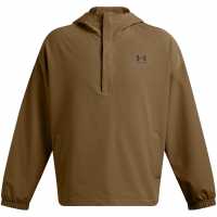 Under Armour Мъжки Суитшърт Armour Ua Vibe Stormshell Hood Hoody Mens Brown 