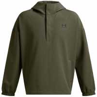Under Armour Мъжки Суитшърт Armour Ua Vibe Stormshell Hood Hoody Mens Green 
