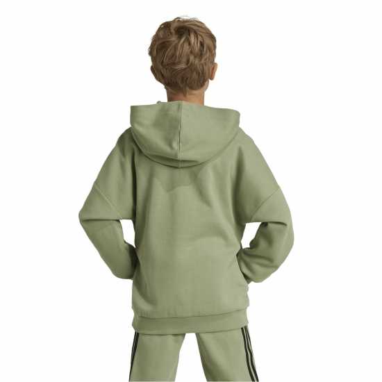 Adidas U Fi Logo Hd Hoody Unisex Kids Green/Black Adidas U Fi Logo Hd Hoody Unisex Kids Green/Black