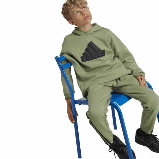 Adidas U Fi Logo Hd Hoody Unisex Kids Green/Black Adidas U Fi Logo Hd Hoody Unisex Kids Green/Black