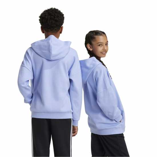 Adidas U Fi Logo Hd Hoody Unisex Kids Blue Spark Adidas U Fi Logo Hd Hoody Unisex Kids Blue Spark