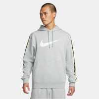 Nike Sportswear Repeat Men's Pullover Fleece Hoodie Grey Heather Мъжки суитчъри и блузи с качулки