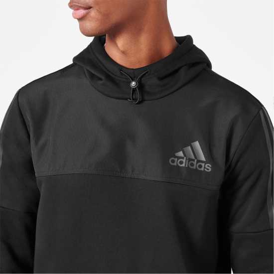 Adidas Utility Hoodie Mens Black Мъжки суитчъри и блузи с качулки