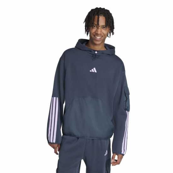 Adidas Utility Hoodie Mens Морска синьо Adidas Utility Hoodie Mens Морска синьо Мъжки суитчъри и блузи с качулки