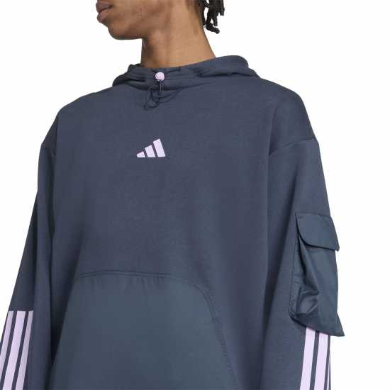 Adidas Utility Hoodie Mens Морска синьо Adidas Utility Hoodie Mens Морска синьо Мъжки суитчъри и блузи с качулки