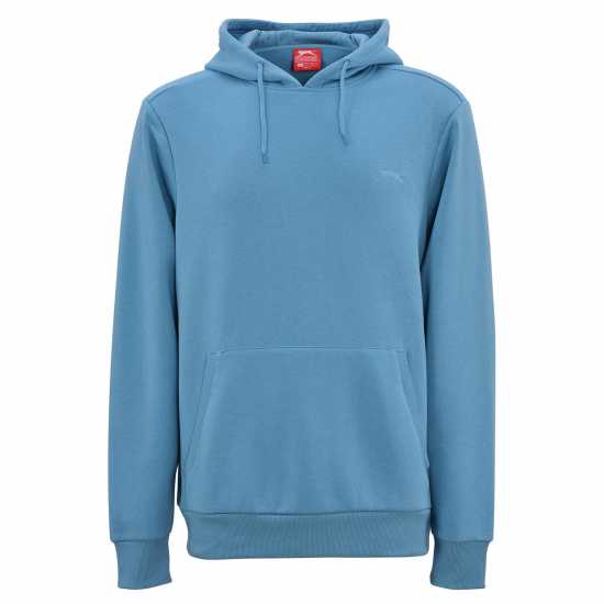 Slazenger Fleece Hoodie Mens Sky Blue Мъжки суитчъри и блузи с качулки