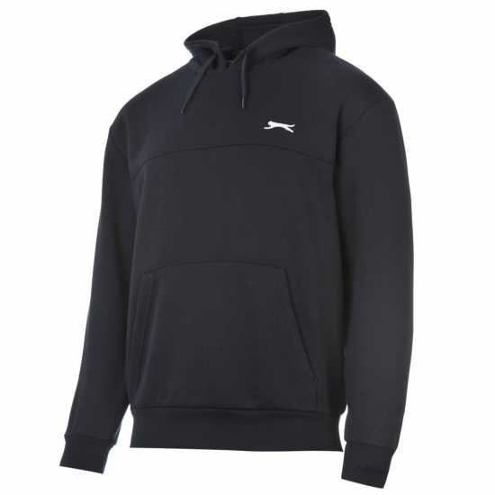 Slazenger Fleece Hoodie Mens Морска синьо Мъжки суитчъри и блузи с качулки