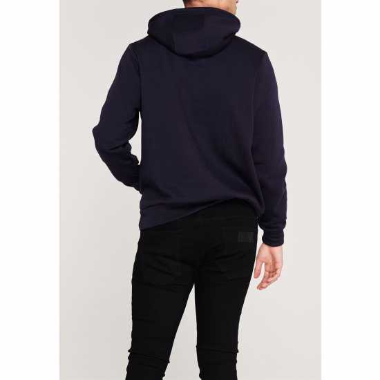 Slazenger Fleece Hoodie Mens Морска синьо Мъжки суитчъри и блузи с качулки