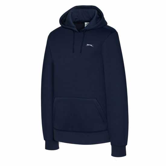 Slazenger Fleece Hoodie Mens Морска синьо Мъжки суитчъри и блузи с качулки