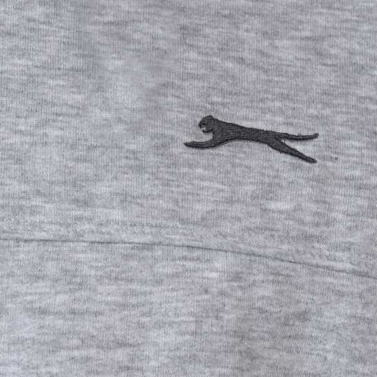 Slazenger Fleece Hoodie Mens Сив марл Мъжки суитчъри и блузи с качулки