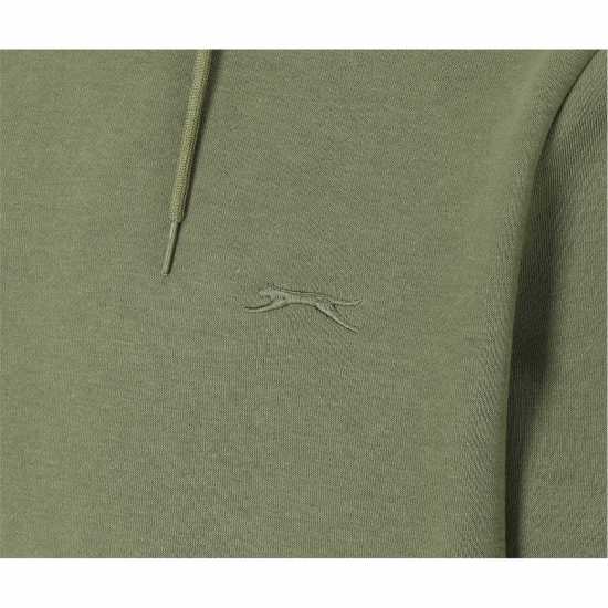 Slazenger Fleece Hoodie Mens Khaki Мъжки суитчъри и блузи с качулки