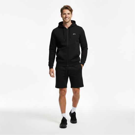 Slazenger Full Zip Hoodie Mens Черно 