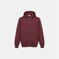 Slazenger Full Zip Hoodie Mens Burgundy 