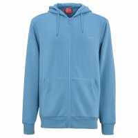 Slazenger Full Zip Hoodie Mens Steel Blue 