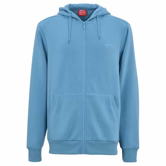 Slazenger Full Zip Hoodie Mens Steel Blue 