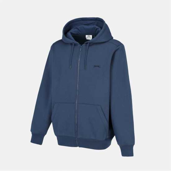 Slazenger Full Zip Hoodie Mens Steel Blue 