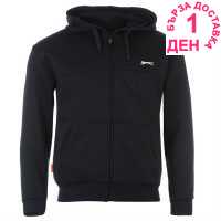 Slazenger Мъжки Суитшърт С Цип Full Zip Hoody Mens Navy Мъжки полар