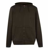 Slazenger Full Zip Hoodie Mens Khaki 