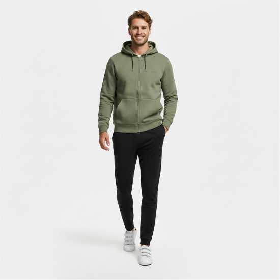 Slazenger Full Zip Hoodie Mens Хаки Slazenger Full Zip Hoodie Mens Хаки