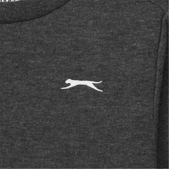 Slazenger Hoodie Junior Тъмно сиво марл Детски суитчъри и блузи с качулки