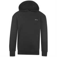 Slazenger Fleece Hoodie Junior Black Детски суитчъри и блузи с качулки