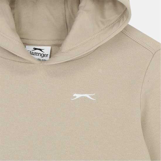 Slazenger Fleece Hoodie Junior Бежово Slazenger Fleece Hoodie Junior Бежово