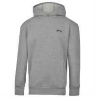 Slazenger Fleece Hoodie Junior Grey Marl Детски суитчъри и блузи с качулки