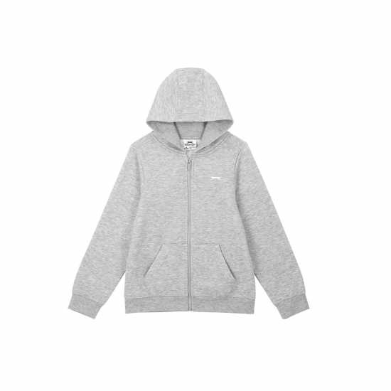 Slazenger Zip Hoodie Junior Сив марл Slazenger Zip Hoodie Junior Сив марл