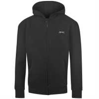 Slazenger Zipped Hoodie Junior Black Детски суитчъри и блузи с качулки