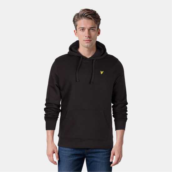 Lyle And Scott Logo Hoodie Черно небесно Z865 