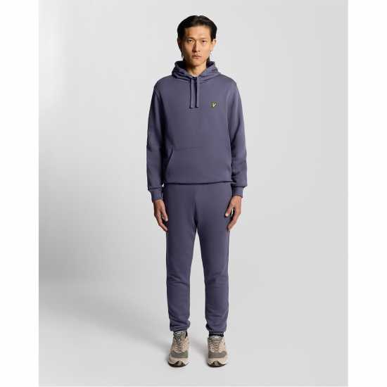 Lyle And Scott Logo Hoodie Сив камък 