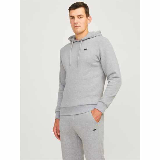 Мъжки суитчъри и блузи с качулки Jj Rebel Logo Hoodie Сиво Jj Rebel Logo Hoodie Сиво Мъжки суитчъри и блузи с качулки