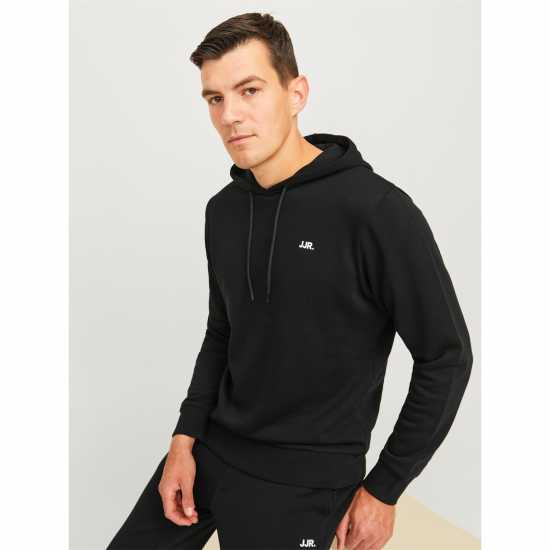 Мъжки суитчъри и блузи с качулки Jj Rebel Logo Hoodie Черно Jj Rebel Logo Hoodie Черно Мъжки суитчъри и блузи с качулки