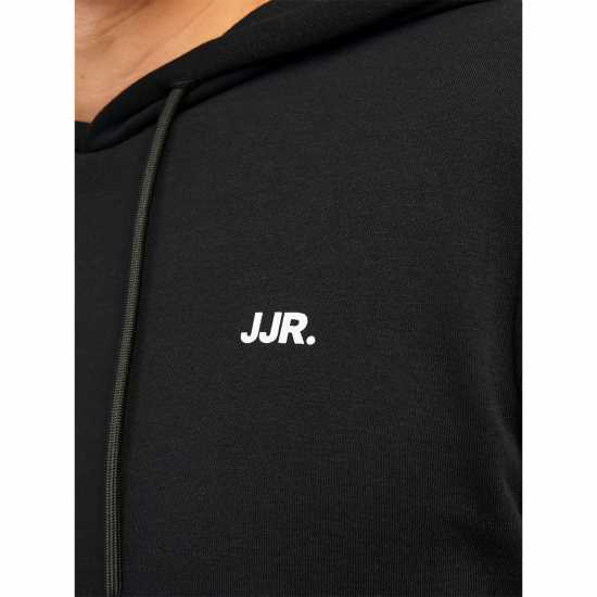 Мъжки суитчъри и блузи с качулки Jj Rebel Logo Hoodie Черно Jj Rebel Logo Hoodie Черно Мъжки суитчъри и блузи с качулки