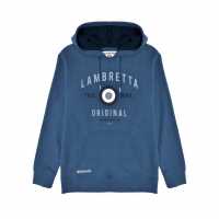Lambretta Hooded Sweat Тъмно синьо Мъжки суитчъри и блузи с качулки