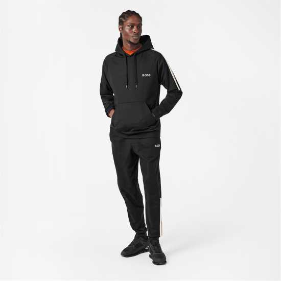 Hugo Boss Boss Men's Iconic Pull Over Hoodie Черно 