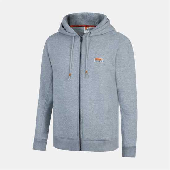 Soulcal Signature Zip Hoodie Mens Grey Marl 